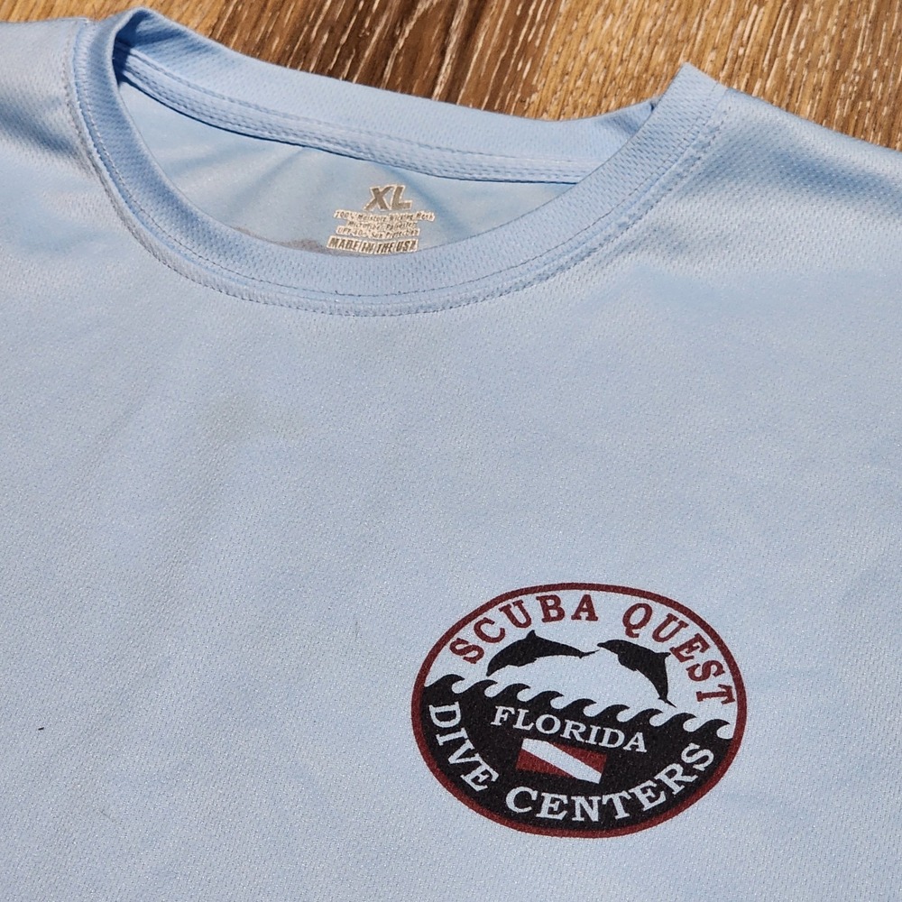 Scuba Quest Florida Dive Centers Performance Dri Fit Long Sleeve T-Shirt Size XL - Picture 2 of 10
